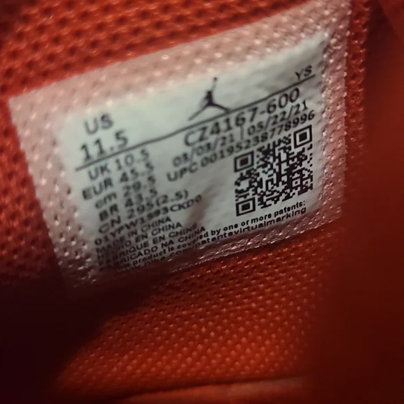 Nike Air Jordan Max Aura 3 University Red CZ4167-600 Men's Size 11.5 - Picture 8 of 11